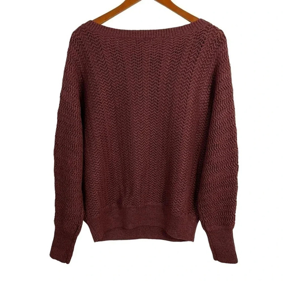 Nicole Miller Womens Knit Pullover Red Sweater XL Long Sleeve Round Neckline Top - Picture 3 of 8